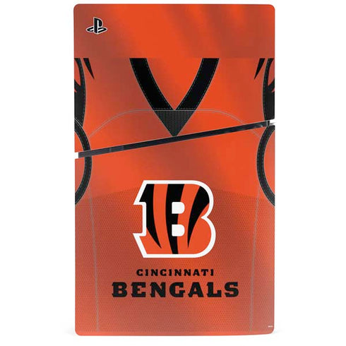 NFL Cincinnati Bengals Team Jersey PS5 Slim Digital Edition Console Skin