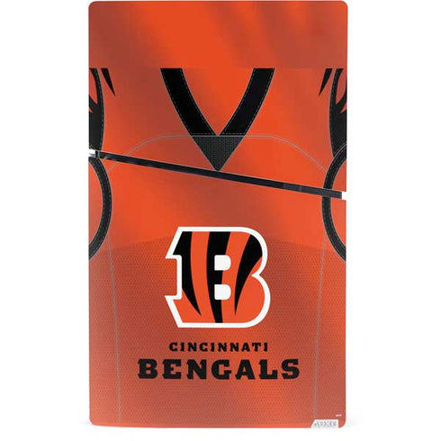 NFL Cincinnati Bengals Team Jersey PS5 Slim Digital Edition Console Skin