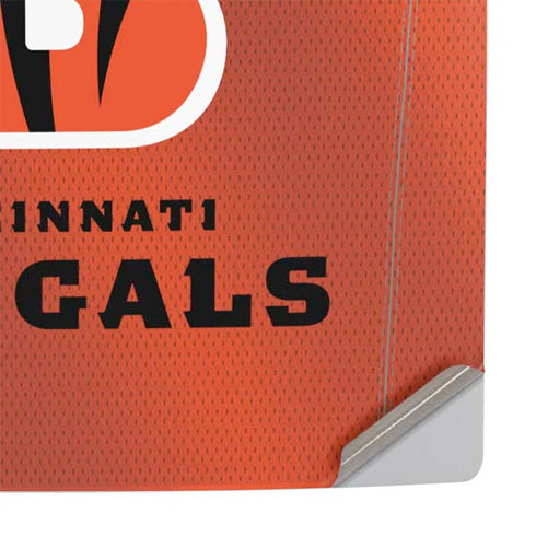 NFL Cincinnati Bengals Team Jersey PS5 Slim Digital Edition Console Skin