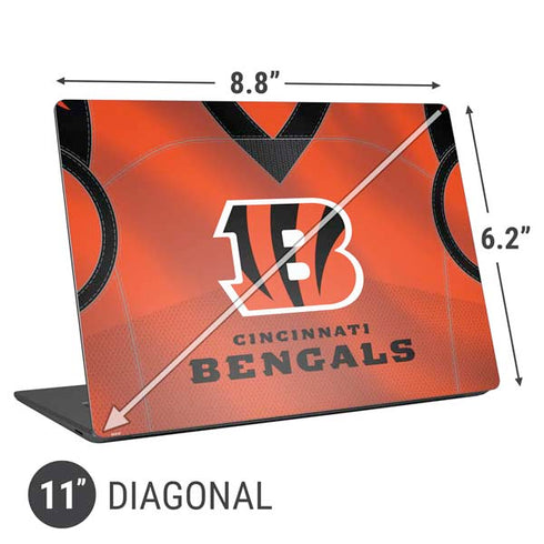 NFL Cincinnati Bengals Team Jersey Universal Laptop 11in (8.8 x 6.2in) Skin
