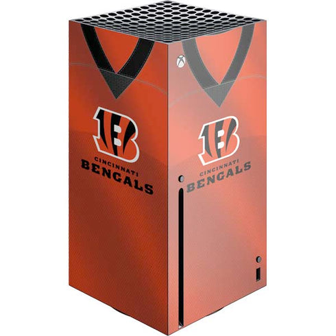NFL Cincinnati Bengals Team Jersey Xbox Series X Console Skin