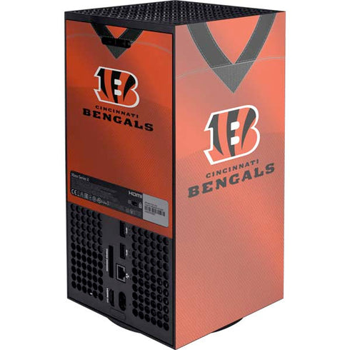 NFL Cincinnati Bengals Team Jersey Xbox Series X Console Skin