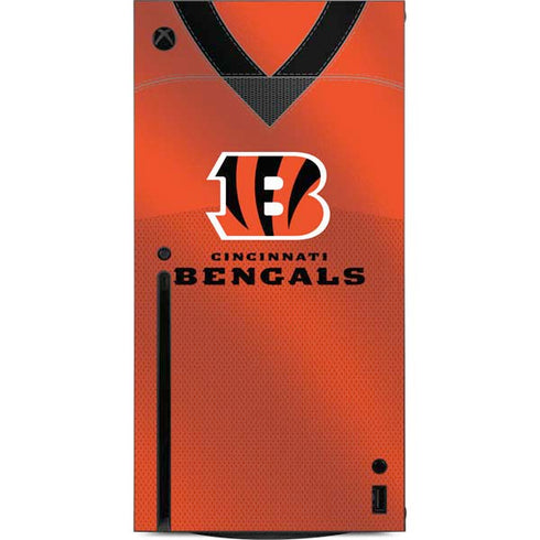 NFL Cincinnati Bengals Team Jersey Xbox Series X Console Skin
