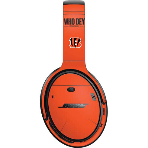 NFL Cincinnati Bengals Team Motto Bose QuietComfort 35 II Headphones Skin