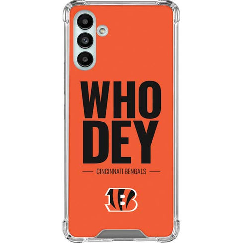 NFL Cincinnati Bengals Team Motto Galaxy A13 5G Clear Case