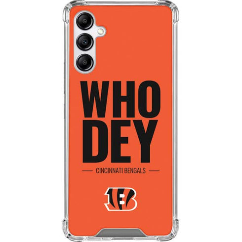 NFL Cincinnati Bengals Team Motto Galaxy A14 5G Clear Case