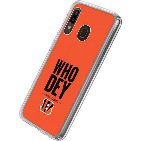 NFL Cincinnati Bengals Team Motto Galaxy A20 Clear Case