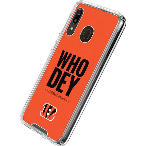 NFL Cincinnati Bengals Team Motto Galaxy A30 Clear Case