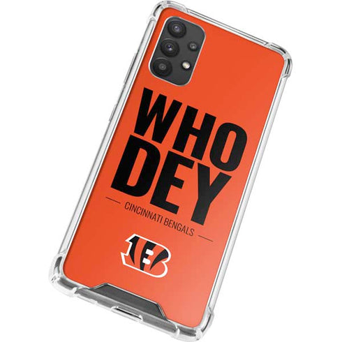 NFL Cincinnati Bengals Team Motto Galaxy A32 5G Clear Case