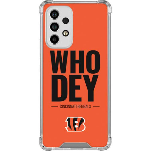 NFL Cincinnati Bengals Team Motto Galaxy A53 5G Clear Case