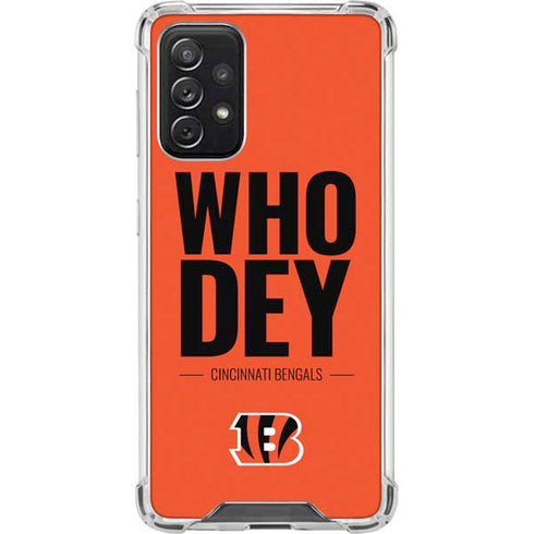 NFL Cincinnati Bengals Team Motto Galaxy A72 5G Clear Case