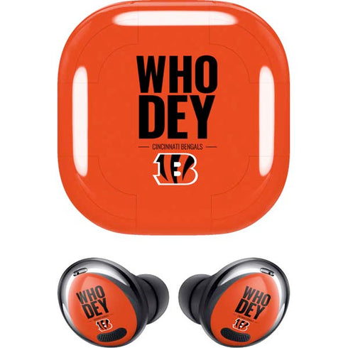 NFL Cincinnati Bengals Team Motto Galaxy Buds Pro Skin