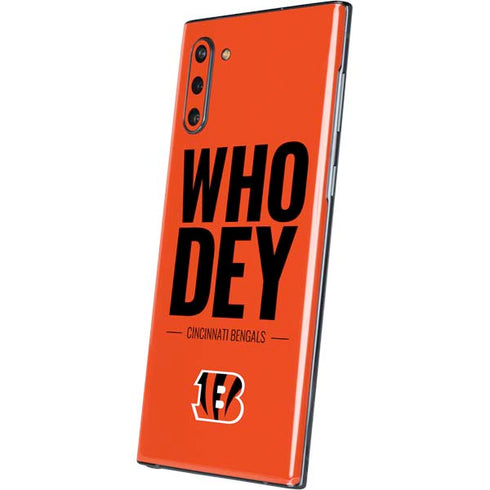 NFL Cincinnati Bengals Team Motto Galaxy Note 10 Skin