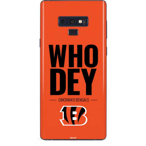 NFL Cincinnati Bengals Team Motto Galaxy Note 9 Skin