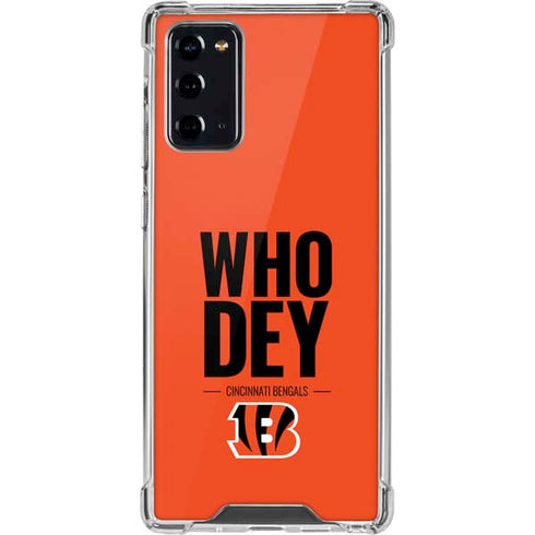 NFL Cincinnati Bengals Team Motto Galaxy Note20 5G Clear Case
