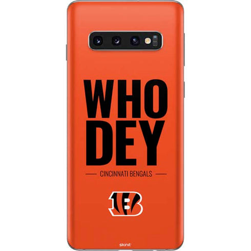 NFL Cincinnati Bengals Team Motto Galaxy S10 Skin