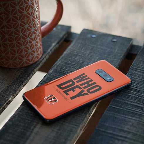NFL Cincinnati Bengals Team Motto Galaxy S10e Skin