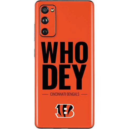 NFL Cincinnati Bengals Team Motto Galaxy S20 Fan Edition Skin