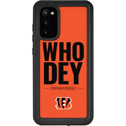 NFL Cincinnati Bengals Team Motto Galaxy S20 Waterproof Case