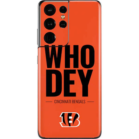 NFL Cincinnati Bengals Team Motto Galaxy S21 Ultra 5G Skin