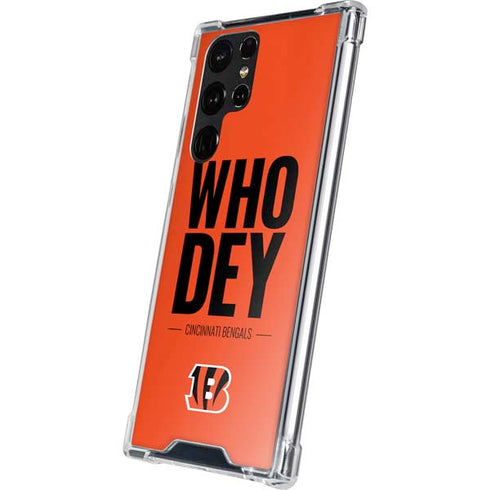 NFL Cincinnati Bengals Team Motto Galaxy S22 Ultra Clear Case