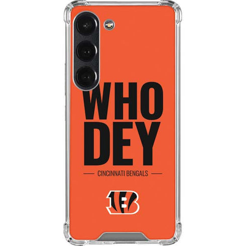 NFL Cincinnati Bengals Team Motto Galaxy S23 Clear Case