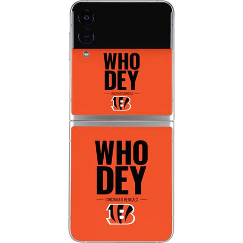 NFL Cincinnati Bengals Team Motto Galaxy Z Flip3 5G Skin
