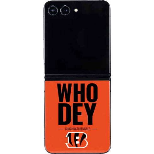 NFL Cincinnati Bengals Team Motto Galaxy Z Flip5 5G Skin