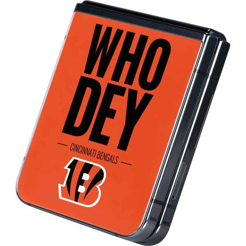 NFL Cincinnati Bengals Team Motto Galaxy Z Flip5 5G Skin