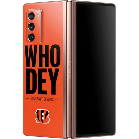 NFL Cincinnati Bengals Team Motto Galaxy Z Fold2 5G Skin