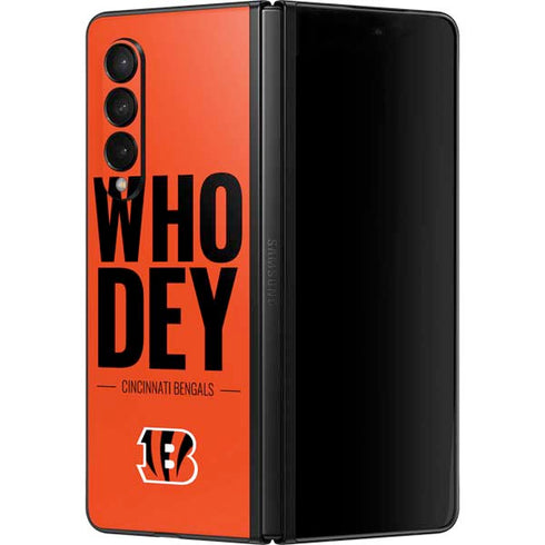 NFL Cincinnati Bengals Team Motto Galaxy Z Fold3 5G Skin
