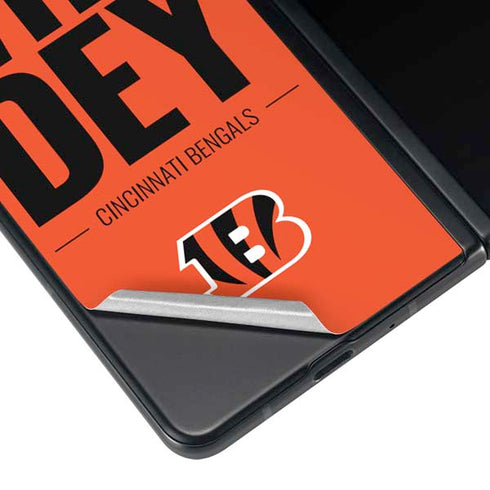 NFL Cincinnati Bengals Team Motto Galaxy Z Fold4 5G Skin