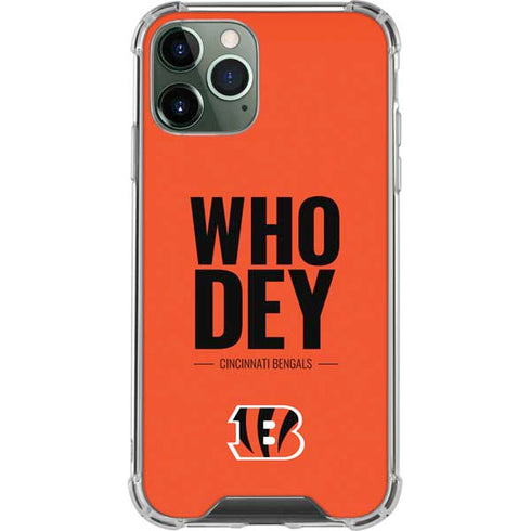NFL Cincinnati Bengals Team Motto iPhone 11 Pro Max Clear Case