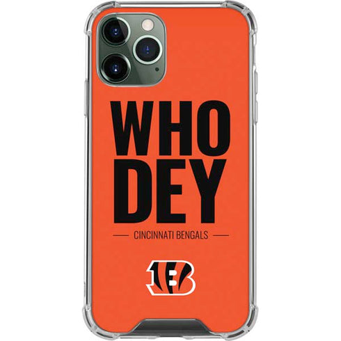 NFL Cincinnati Bengals Team Motto iPhone 12 Pro Clear Case