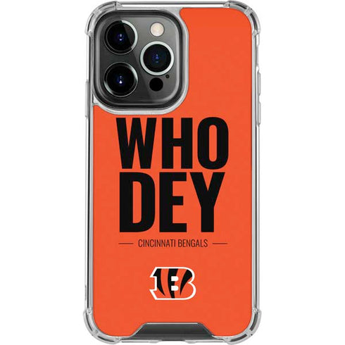 NFL Cincinnati Bengals Team Motto iPhone 13 Pro Clear Case