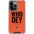 NFL Cincinnati Bengals Team Motto iPhone 14 Pro Clear Case