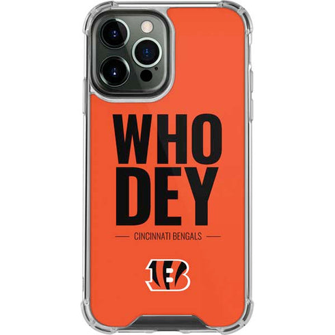NFL Cincinnati Bengals Team Motto iPhone 14 Pro Max Clear Case