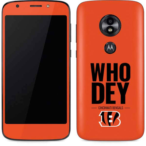 NFL Cincinnati Bengals Team Motto Moto E5 Play Skin