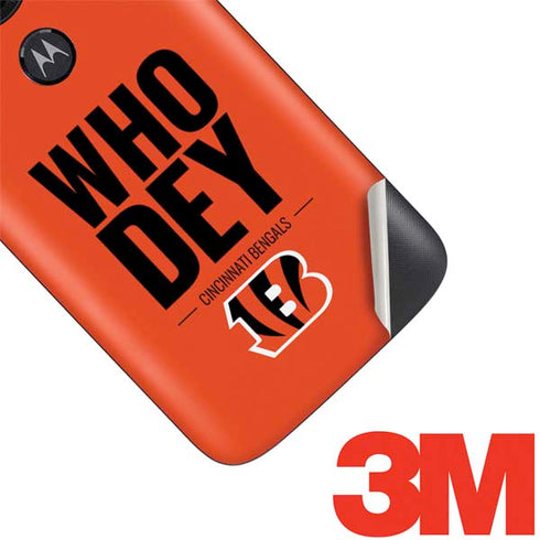 NFL Cincinnati Bengals Team Motto Moto E5 Play Skin