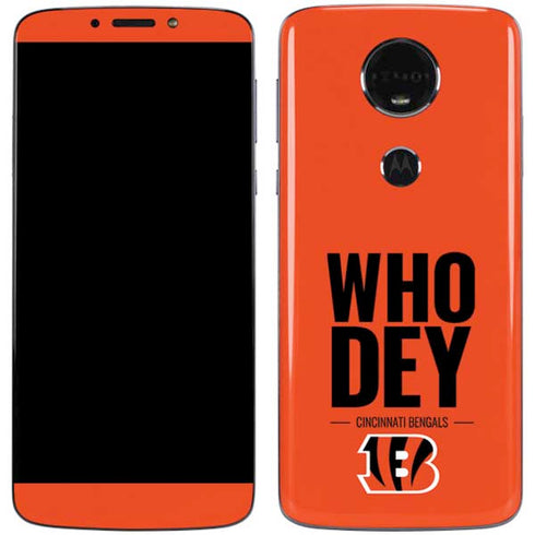 NFL Cincinnati Bengals Team Motto Moto E5 Plus Skin