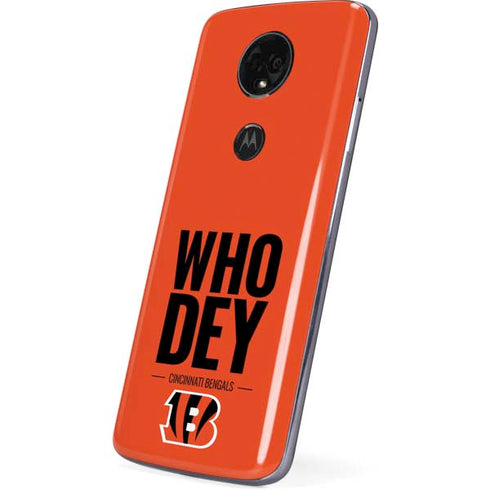 NFL Cincinnati Bengals Team Motto Moto E5 Plus Skin
