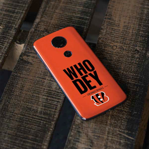 NFL Cincinnati Bengals Team Motto Moto E5 Plus Skin