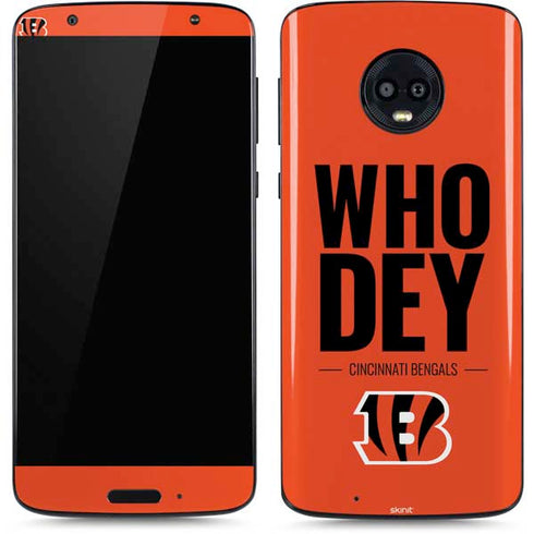 NFL Cincinnati Bengals Team Motto Moto G6 Skin