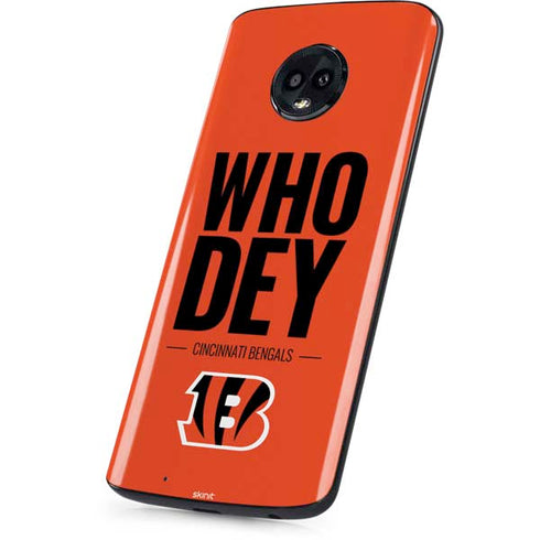 NFL Cincinnati Bengals Team Motto Moto G6 Skin