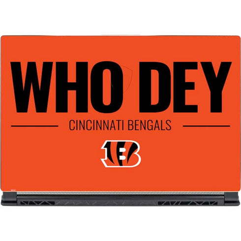 NFL Cincinnati Bengals Team Motto MSI GS65 Stealth Laptop Skin