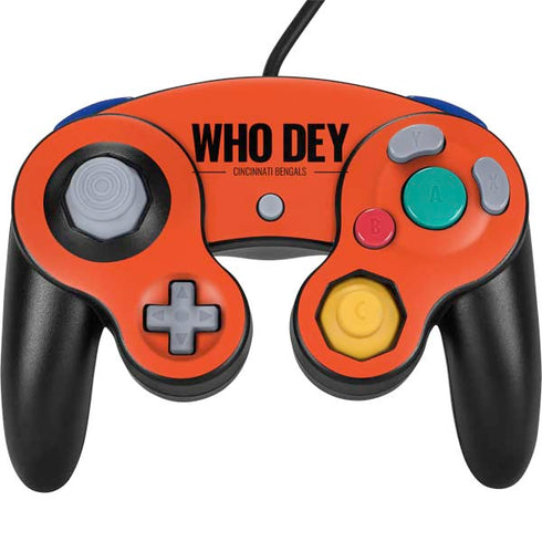 NFL Cincinnati Bengals Team Motto Nintendo GameCube Controller Skin