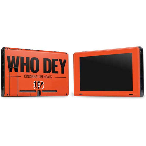 NFL Cincinnati Bengals Team Motto Nintendo Switch Bundle Skin