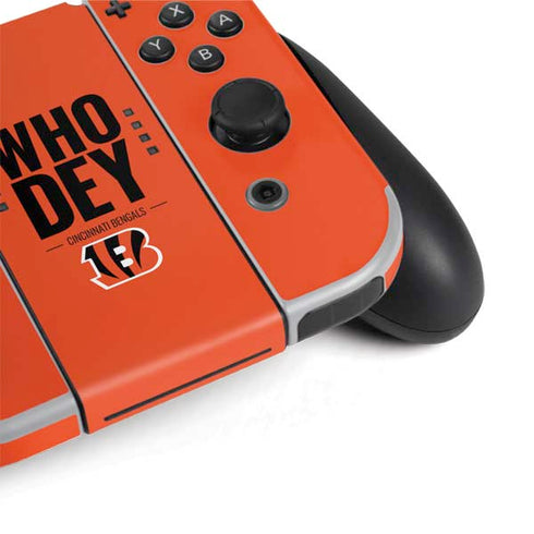 NFL Cincinnati Bengals Team Motto Nintendo Switch OLED (2021) Skin