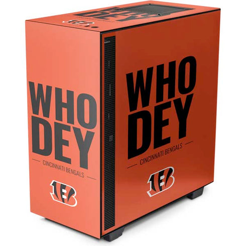 NFL Cincinnati Bengals Team Motto NZXT H510 Compact ATX Mid-Tower Case Skin