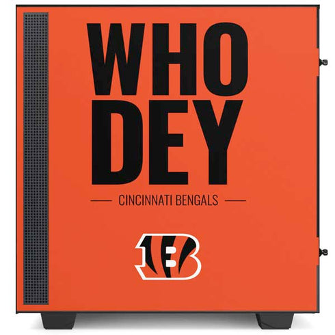 NFL Cincinnati Bengals Team Motto NZXT H510 Compact ATX Mid-Tower Case Skin